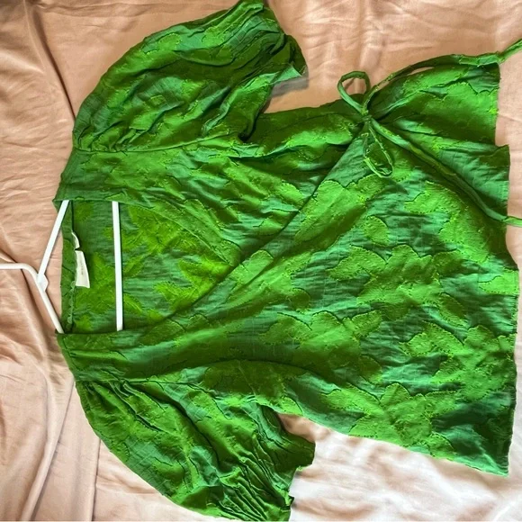 Maeve Green Textured Blouse by Anthropologie - Picture 5 of 5